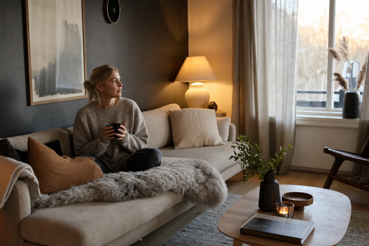 Graphite-tapet i hjemmet: slik skaper du mørke vegger med dybde